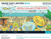 Tablet Screenshot of cruiseshiplawyersblog.com